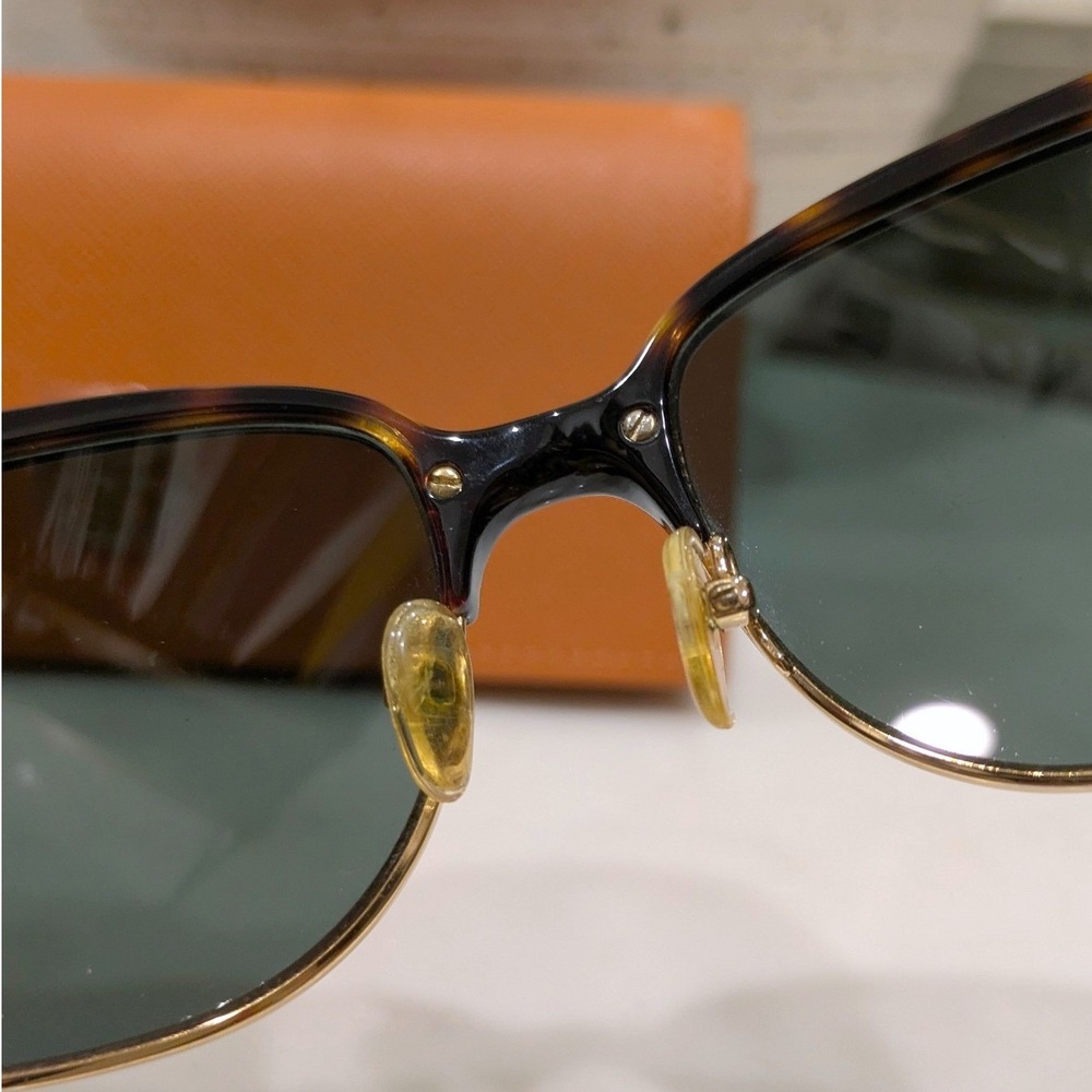 Tory Burch Sunglasses with Case Authentic Tortoise Gold Square Frames TY6032 - Picture 8 of 13
